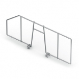 Wire Shelf Divider, Series 460, Metallic, 197x380 mm