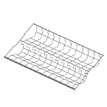 Static Shoe Rack, Series 460, L=607, Metallic, 608x405x96 mm