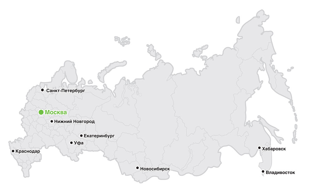 Уфа краснодар расстояние. Карта представительств. Карта России представительства. Уфа Краснодар карта. ФКР карта представительств.